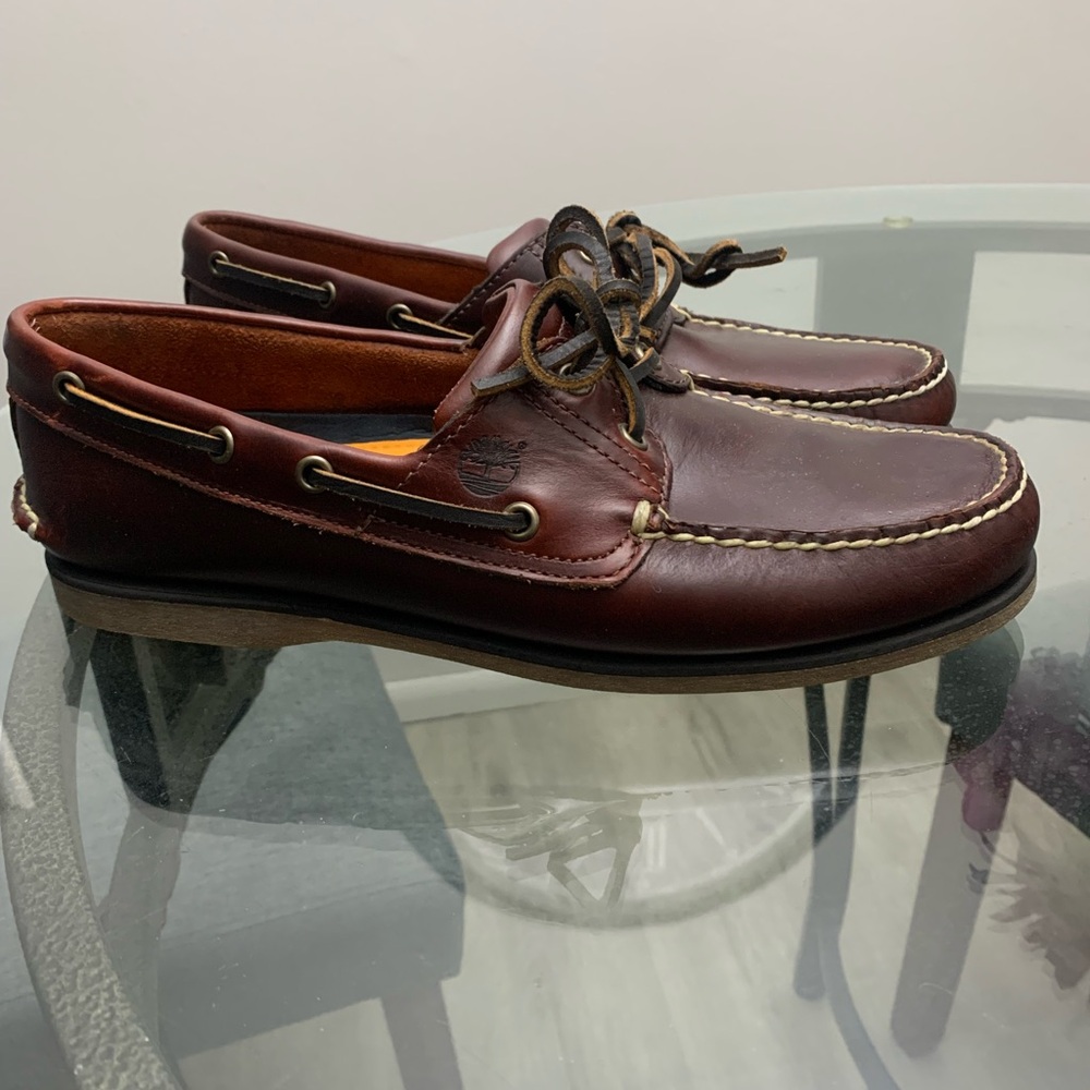 Timberland Men's Dark Brown Boat Shoes size 10
